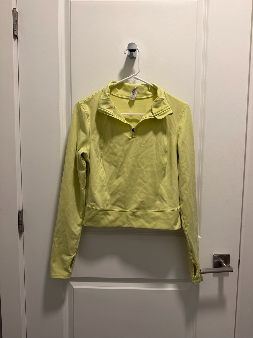 Yogalicious Light Yellow Half-Zip Utility Jacket